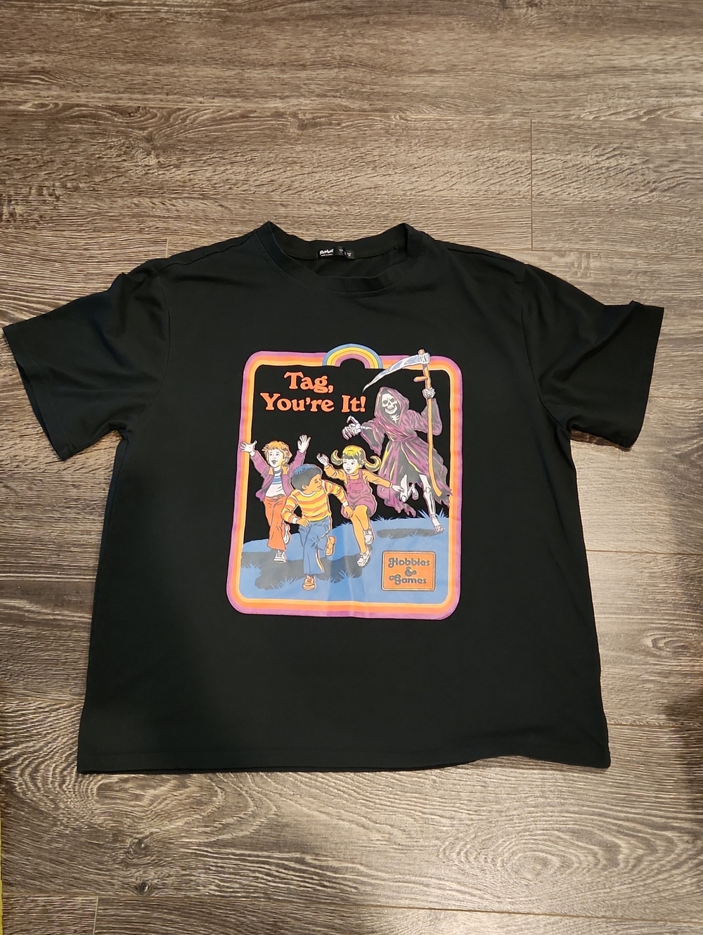 Hobbies & Games Tag, You're It! Grim Reaper t-shirt - SIZE L Romwe Graphic Tee